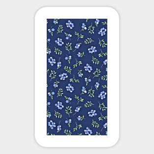 blue flowers Sticker